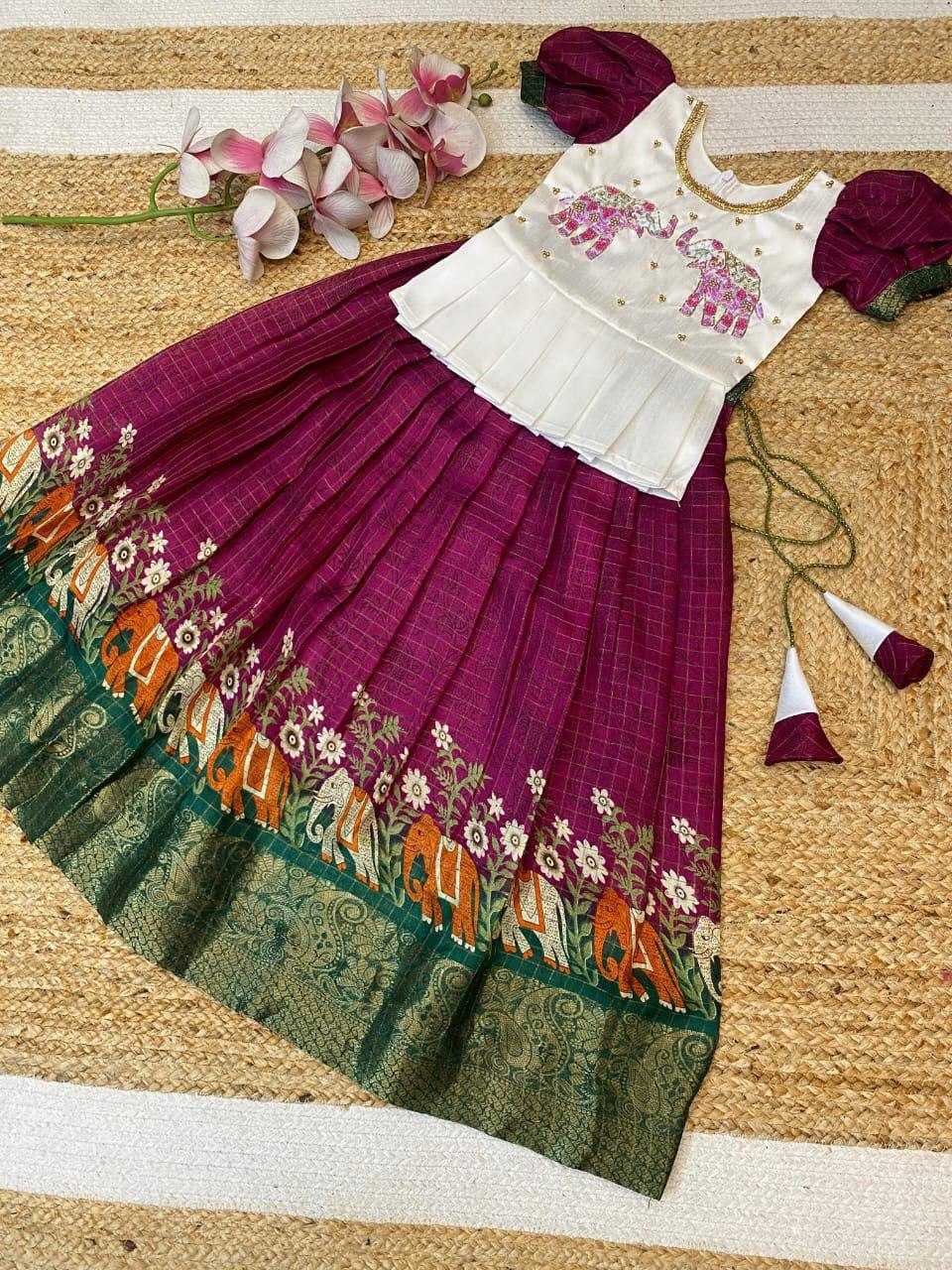 Soft Silk Ref 12 Kids Wear  Kids Lehengas