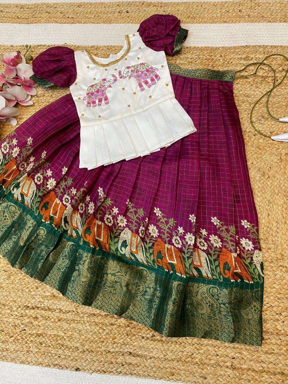 Soft Silk Ref 12 Kids Wear  Kids Lehengas