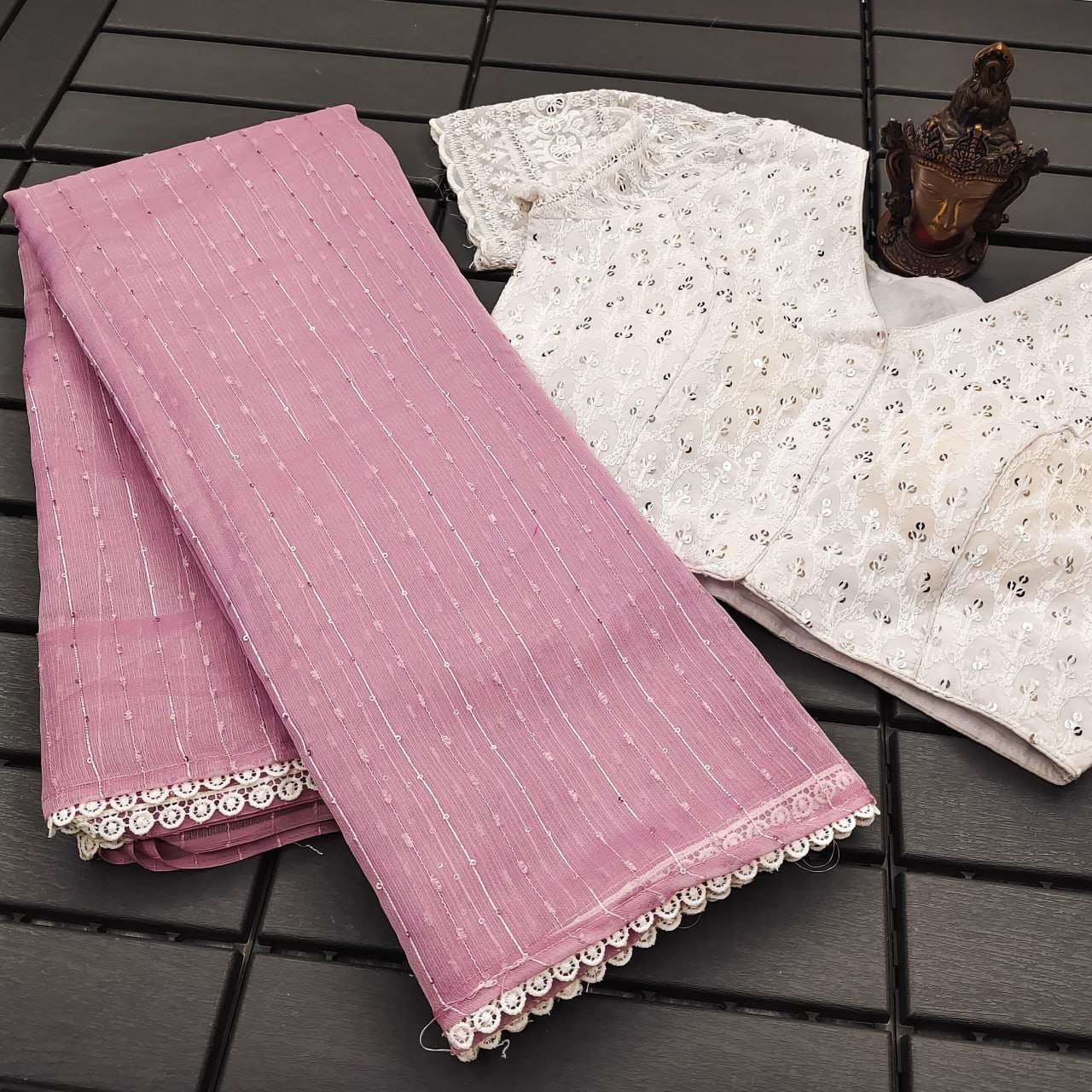 Soft Silk Rgk 23 Sarees  Party Wear Fancy Lace Border Sarees