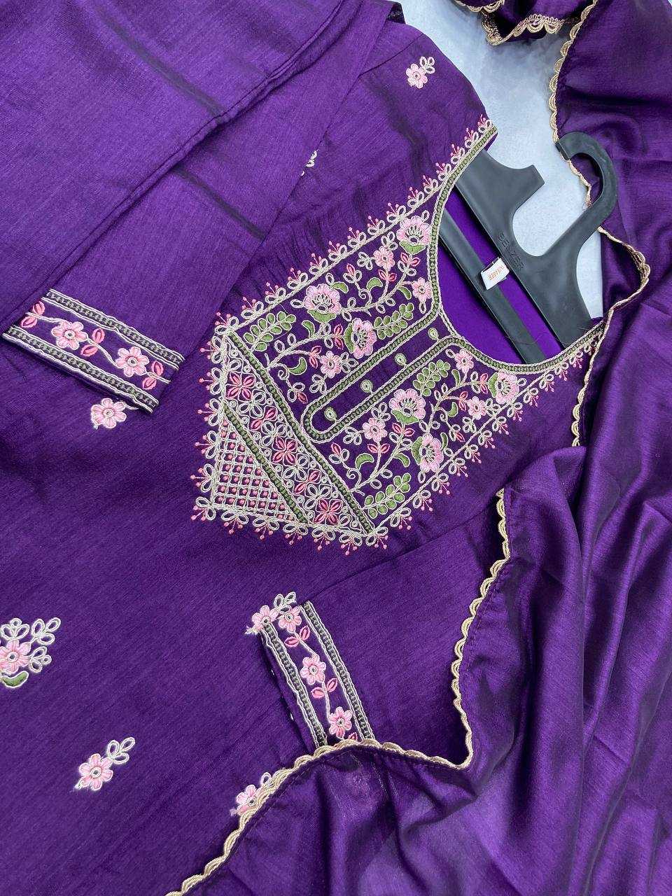 Soft Silk Rin188 Redbull Suits & Dresses  Ladies Silk Embroidered Long Kurtis Silk Suits