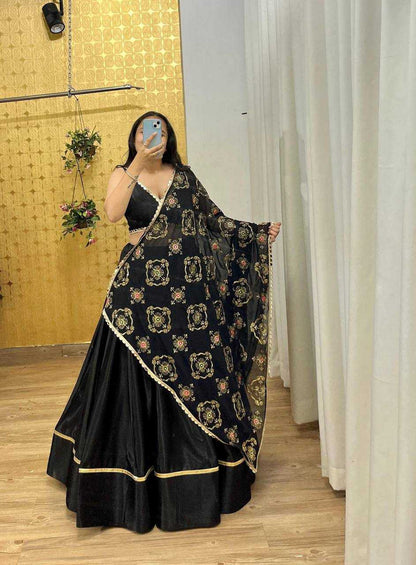 Soft Silk Rin141 614 Lehengas  Traditonal Silk Navratri Chaniya Choli Lehengas E