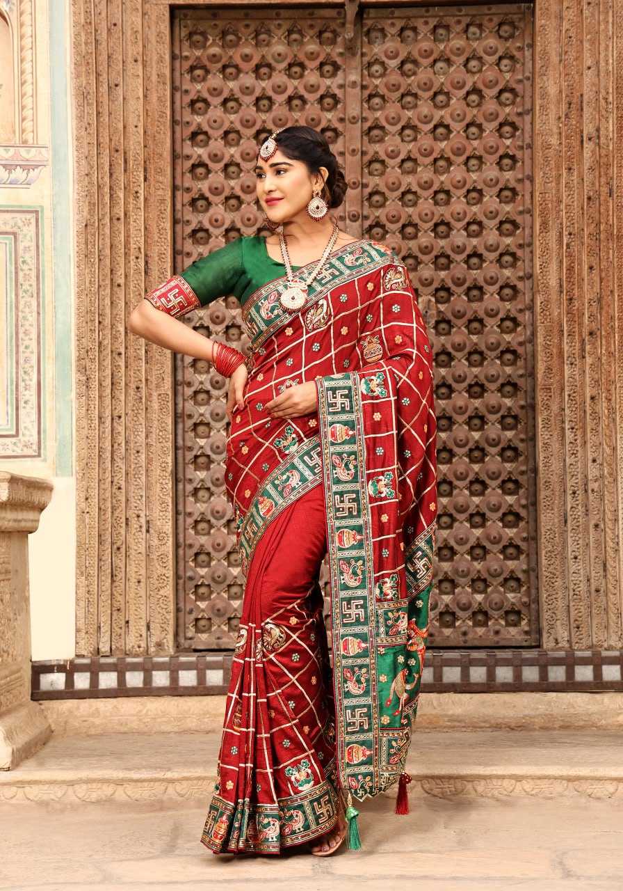 Soft Silk Rsc Panetar-132 Sarees  Heavy Silk Soft Silk Patola Sarees E