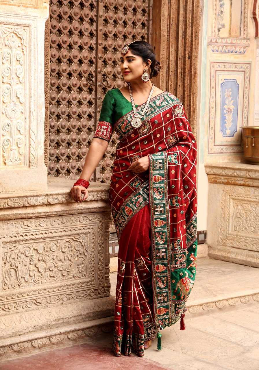 Soft Silk Rsc Panetar-132 Sarees  Heavy Silk Soft Silk Patola Sarees E