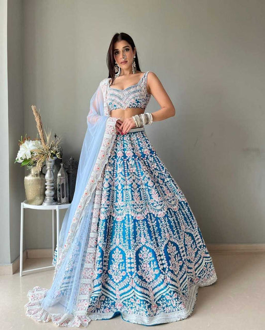 Soft Tapeta Silk Rin141 486 Lehengas  Fancy Silk Lehengas