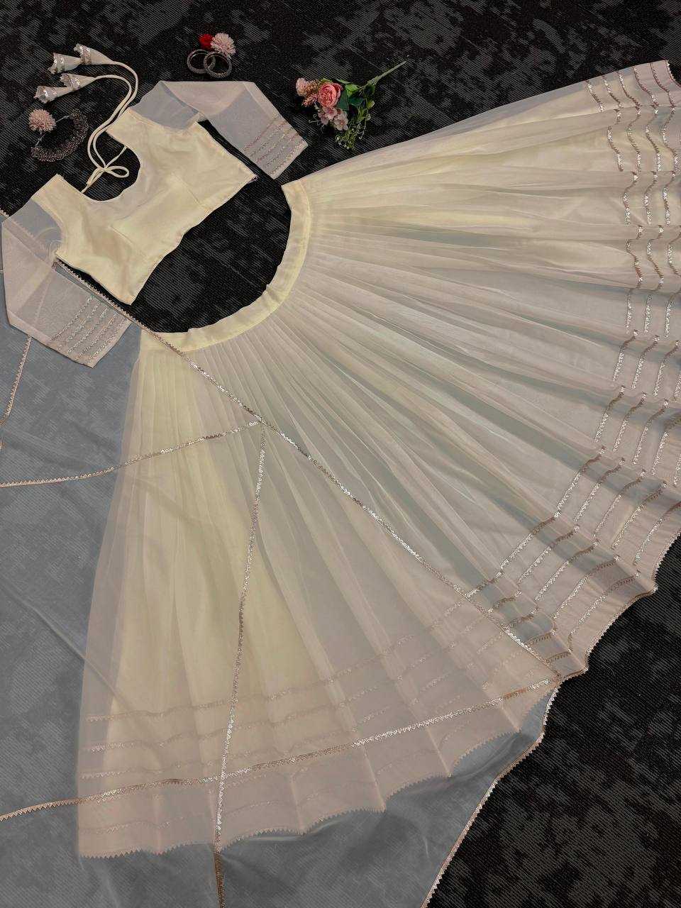 Tabby Silk Organza Rin162 301 Lehengas  Fancy Traditional Silk Lehengas