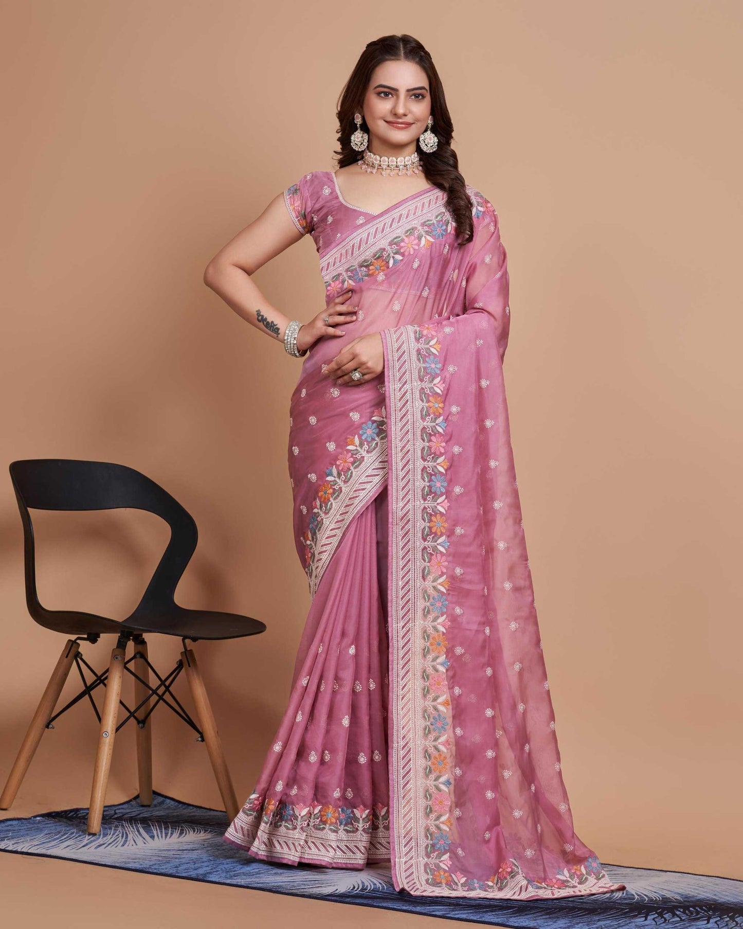 Tabby Silk Organza Rvl 09 Sarees  Fancy Party Wear Organza Sarees