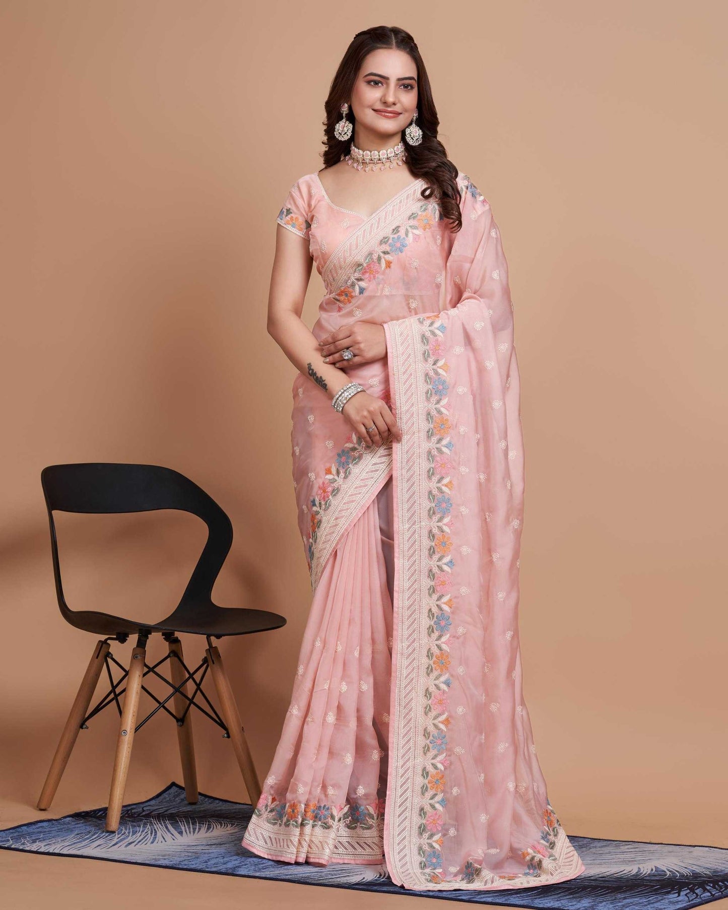 Tabby Silk Organza Rvl 09 Sarees  Fancy Party Wear Organza Sarees