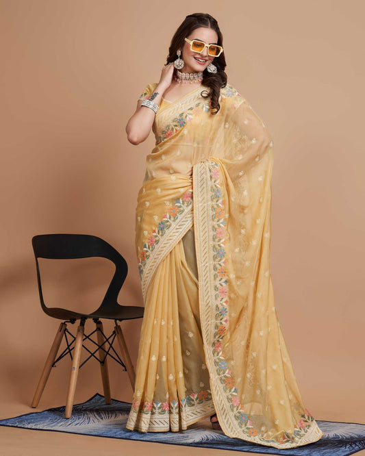 Tabby Silk Organza Rvl 09 Sarees  Fancy Party Wear Organza Sarees