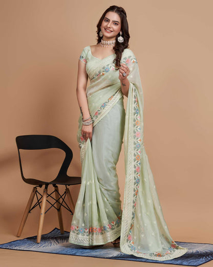 Tabby Silk Organza Rvl 09 Sarees  Fancy Party Wear Organza Sarees