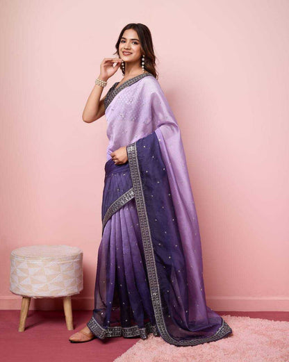 Tabby Silk Organza Rvl Organza  Sarees