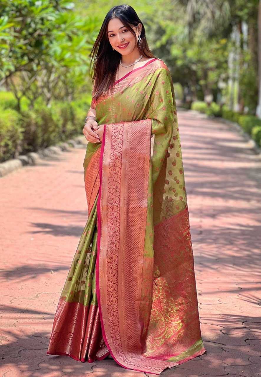 Tissue Rew Superhit Pattu Silk Sarees  Kanjeevaram Pattu Traditional Sarees