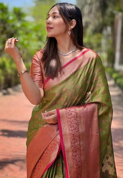 Tissue Rew Superhit Pattu Silk Sarees  Kanjeevaram Pattu Traditional Sarees