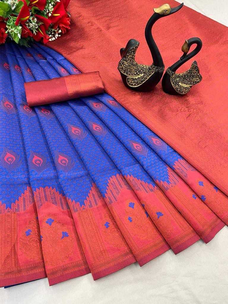 Tissue Rin179 619 Sarees  Tissue Silk Kanjipuram Zari Border Sarees