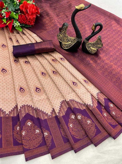 Tissue Rin179 619 Sarees  Tissue Silk Kanjipuram Zari Border Sarees