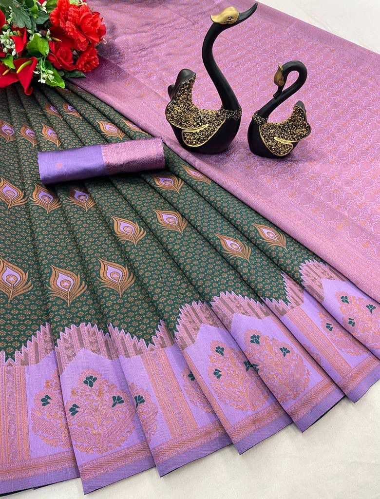 Tissue Rin179 619 Sarees  Tissue Silk Kanjipuram Zari Border Sarees