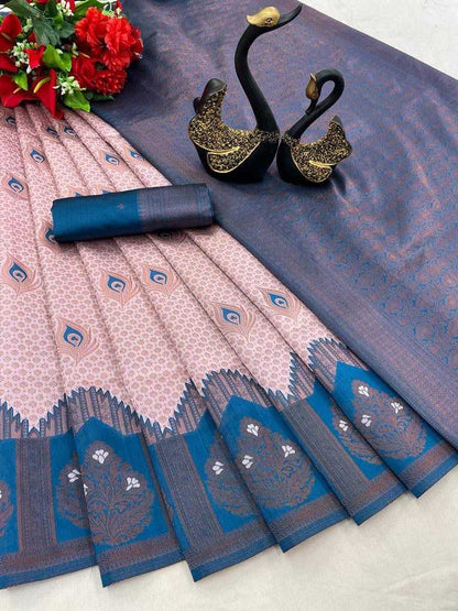 Tissue Rin179 619 Sarees  Tissue Silk Kanjipuram Zari Border Sarees