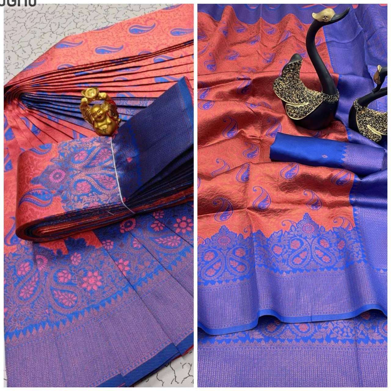 Tissue Rlc 624 Sarees  Ladies Kanchipuram Zari Border Sarees