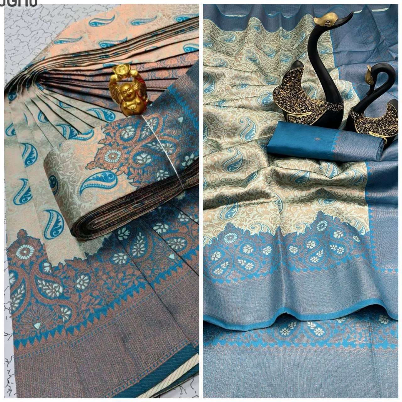 Tissue Rlc 624 Sarees  Ladies Kanchipuram Zari Border Sarees