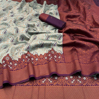 Tissue Rlc 624 Sarees  Ladies Kanchipuram Zari Border Sarees