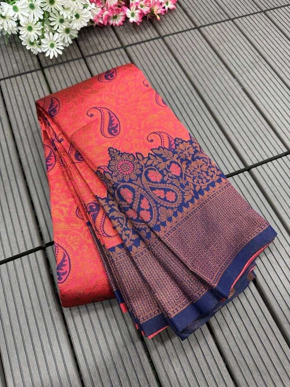 Tissue Rlc 624 Sarees  Ladies Kanchipuram Zari Border Sarees