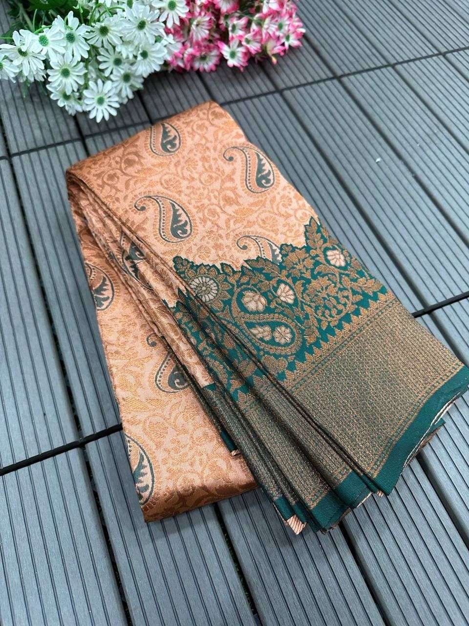 Tissue Rlc 624 Sarees  Ladies Kanchipuram Zari Border Sarees