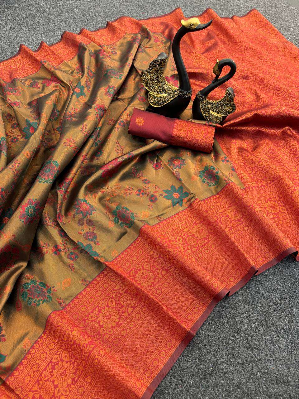 Tissue Rsf 742 Sarees  Printed Ladies Tissue Silk Sarees