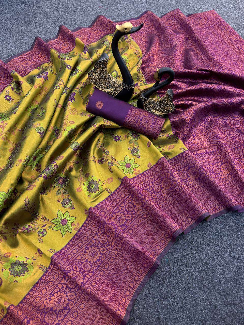 Tissue Rsf 742 Sarees  Printed Ladies Tissue Silk Sarees