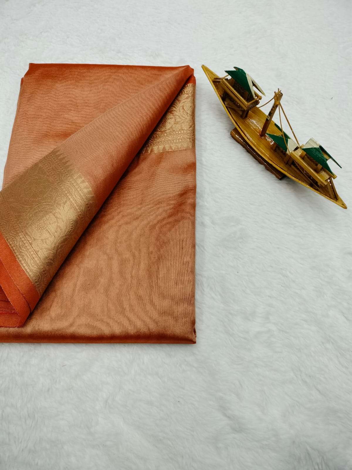 Tissue Silk Kesh131 Studio Tissue Sarees  Tissue Silk Lace Border Zari Border Sarees