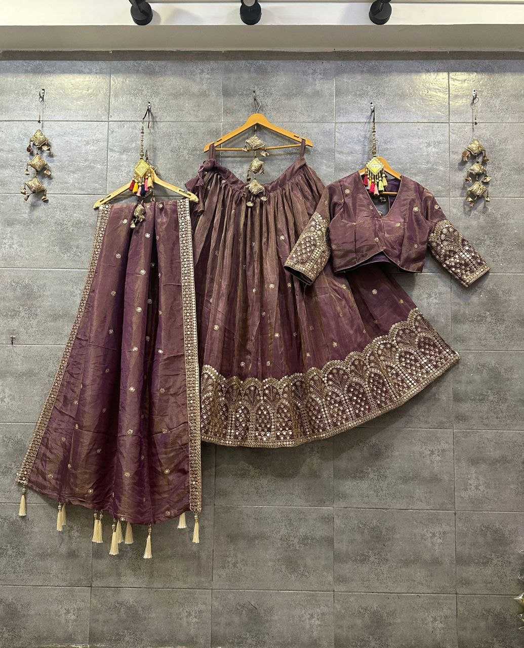 Tissue Silk Kesh179 Ahb17 Lehengas  Traditional Silk Embroidered Lehengas