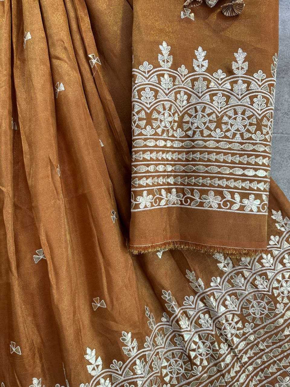 Tissue Silk Kesh179 Ahb22 Lehengas  Silk Embroidered Lehengas