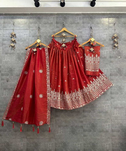 Tissue Silk Kesh179 Ahb22 Lehengas  Silk Embroidered Lehengas