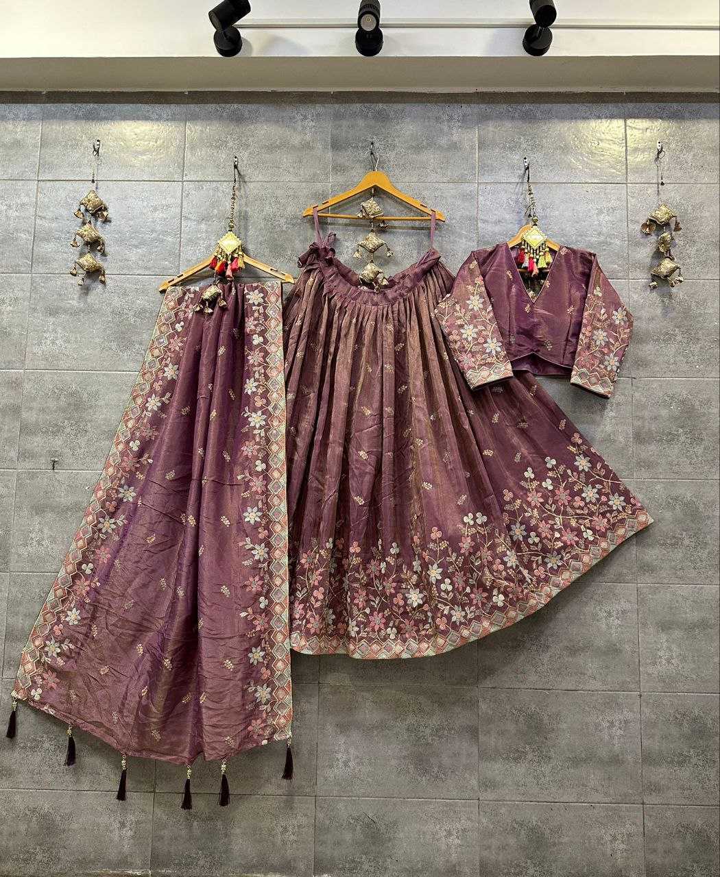 Tissue Silk Kesh179 Ahb23 Lehengas  Traditional Silk Embroidered Lehengas