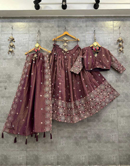 Tissue Silk Kesh179 Ahb25 Lehengas  Traditional Silk Embroidered Lehengas