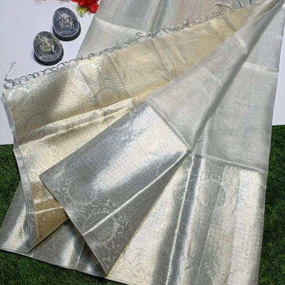 Tissue Silk Rgk 06 Sarees  Tissue Silk Plain Solid Sarees E