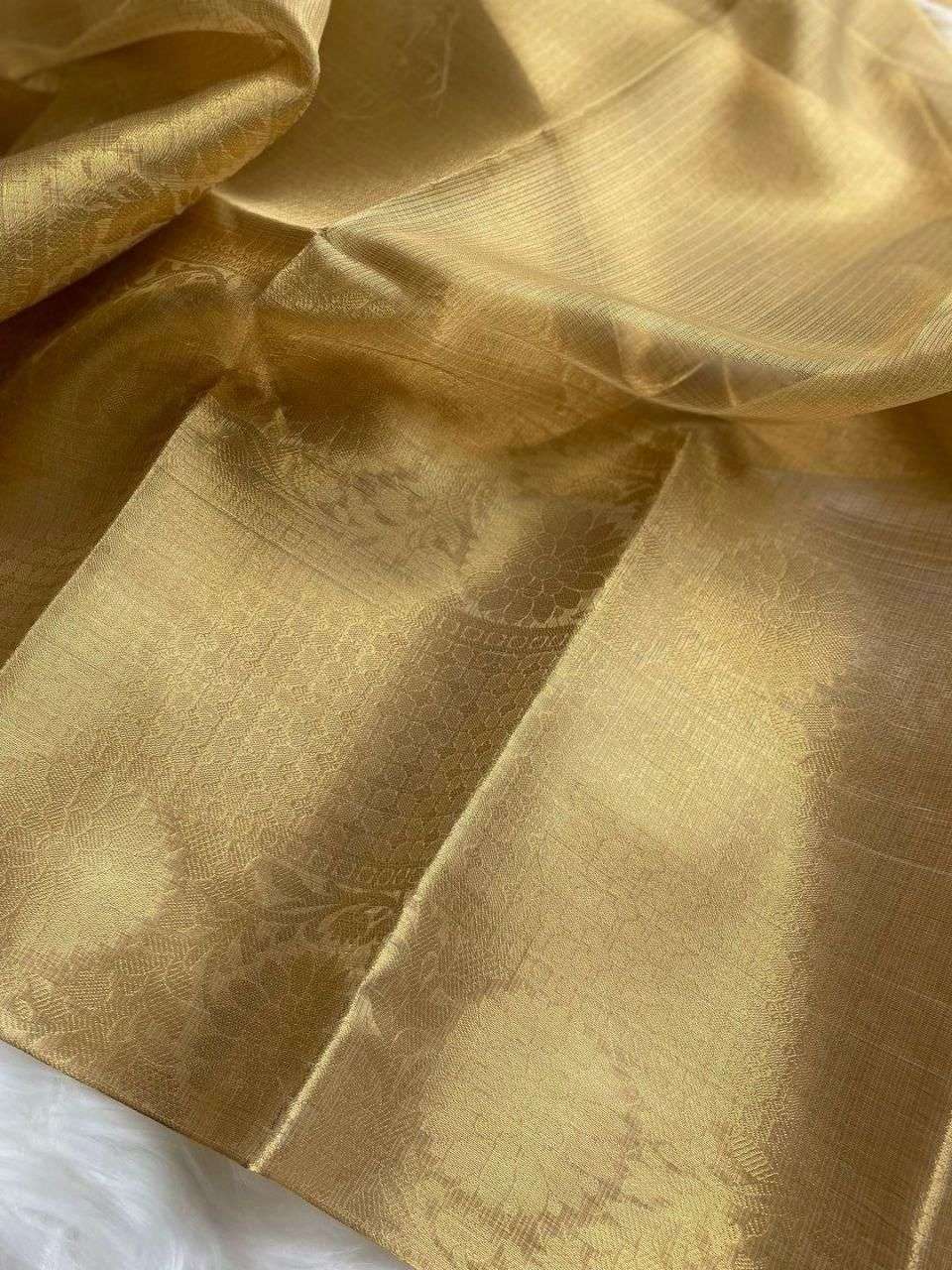 Tissue Silk Rgk 06 Sarees  Tissue Silk Plain Solid Sarees E