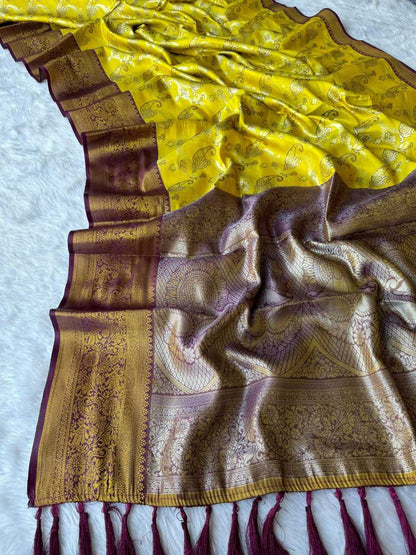 Tissue Silk Rin186 Rvv44 Sarees  Tissue Silk Zari Border Silk Sarees