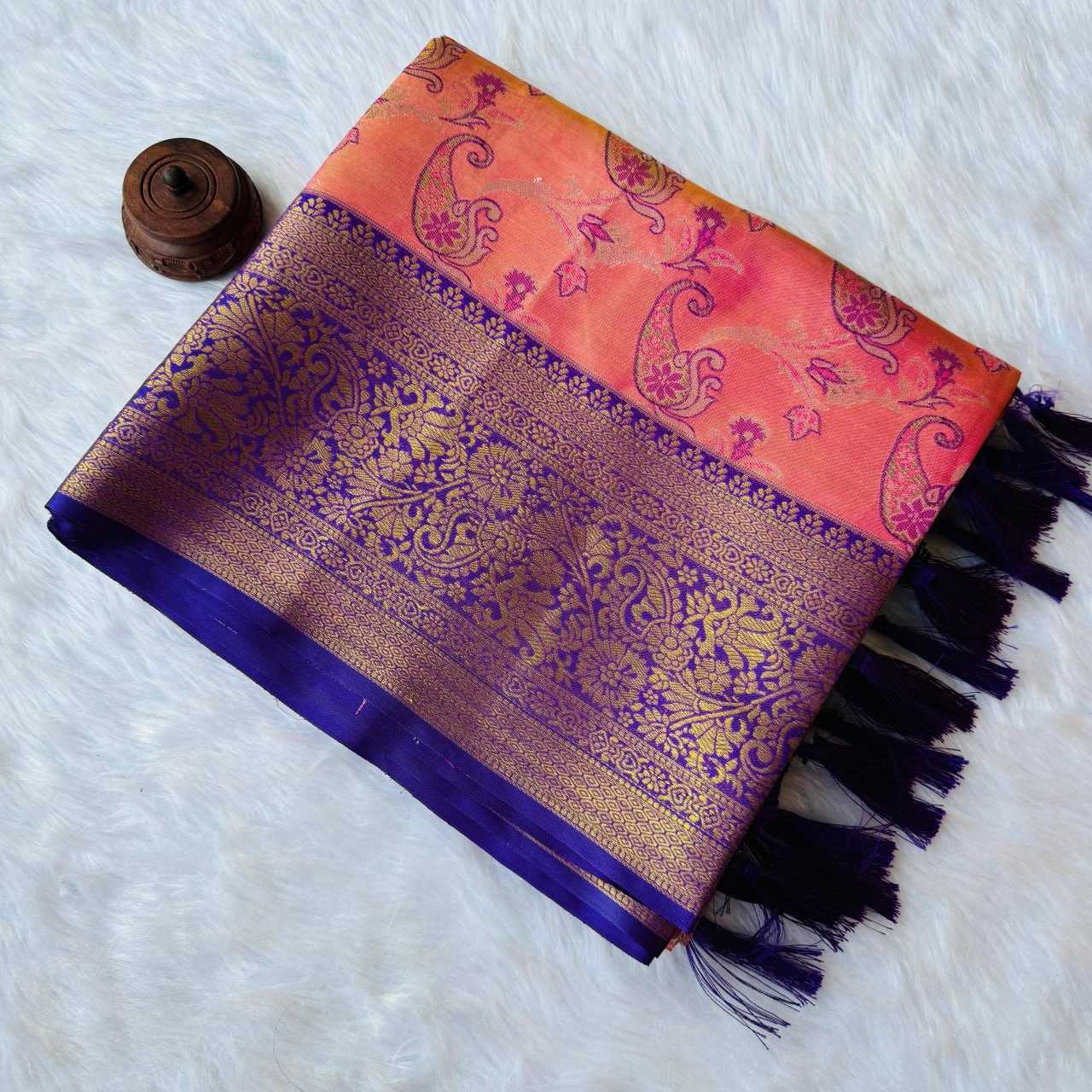 Tissue Silk Rin186 Rvv44 Sarees  Tissue Silk Zari Border Silk Sarees