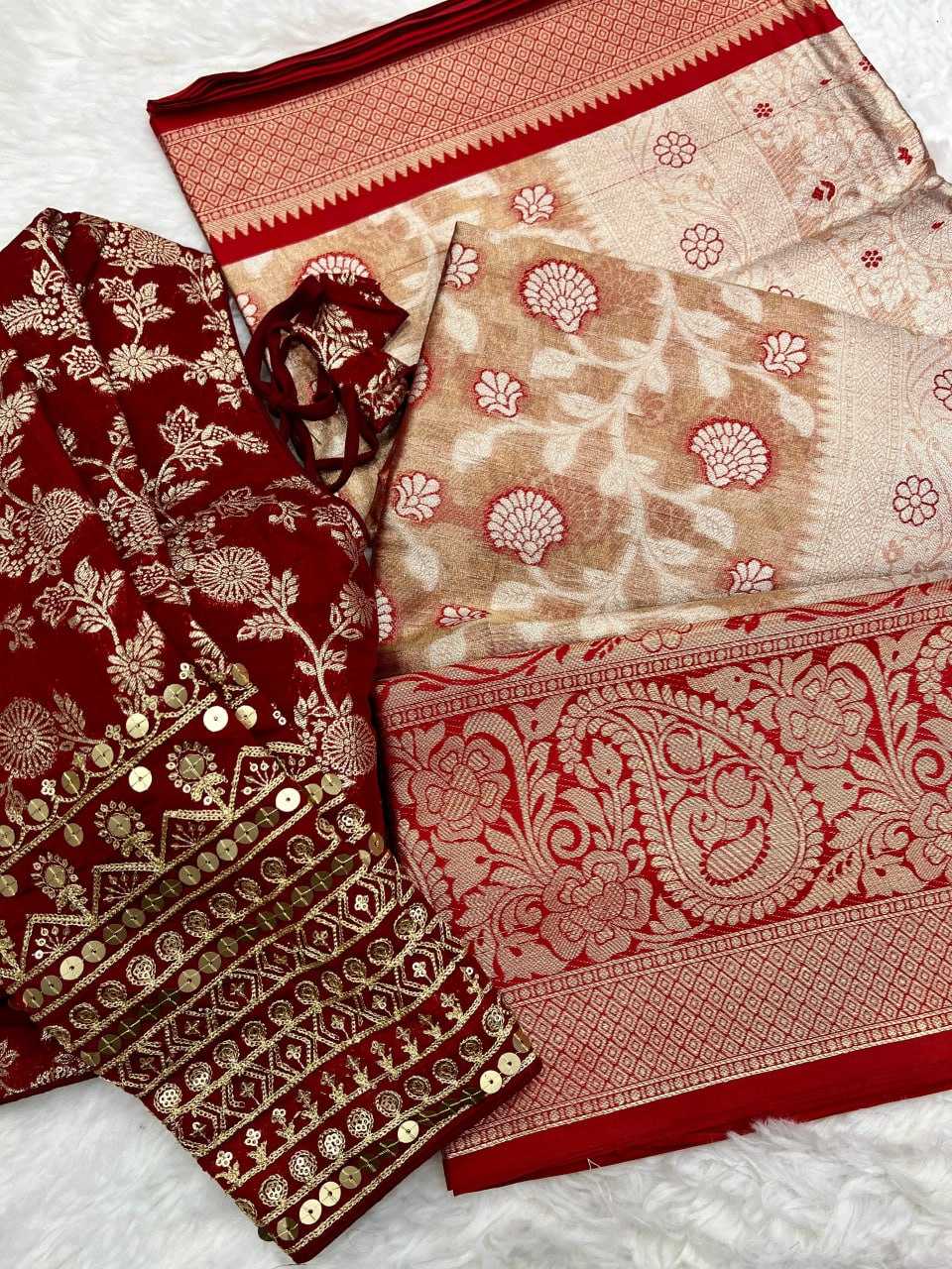 Tissue Silk Rus Pure Tissue  Sarees