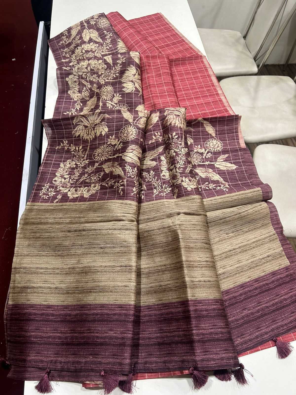 Tussar Silk Ant Concept Sarees  Soft Silk Tussar Silk Sarees