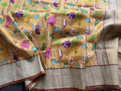 Tussar Silk Ant We Silk Sarees  Paithani Soft Silk Tussar Silk Sarees E