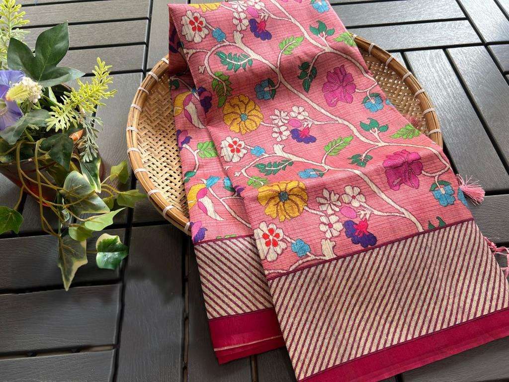 Tussar Silk Ant We Silk Sarees  Paithani Soft Silk Tussar Silk Sarees E