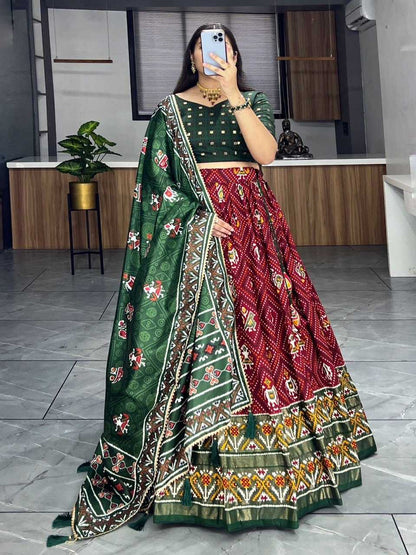 Tussar Silk Gro 7132  Lehengas