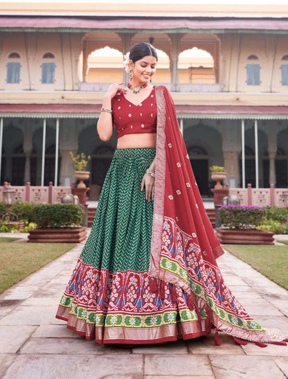 Tussar Silk Kesh134 1206 Lehengas  Silk Printed Traditional Lehengas