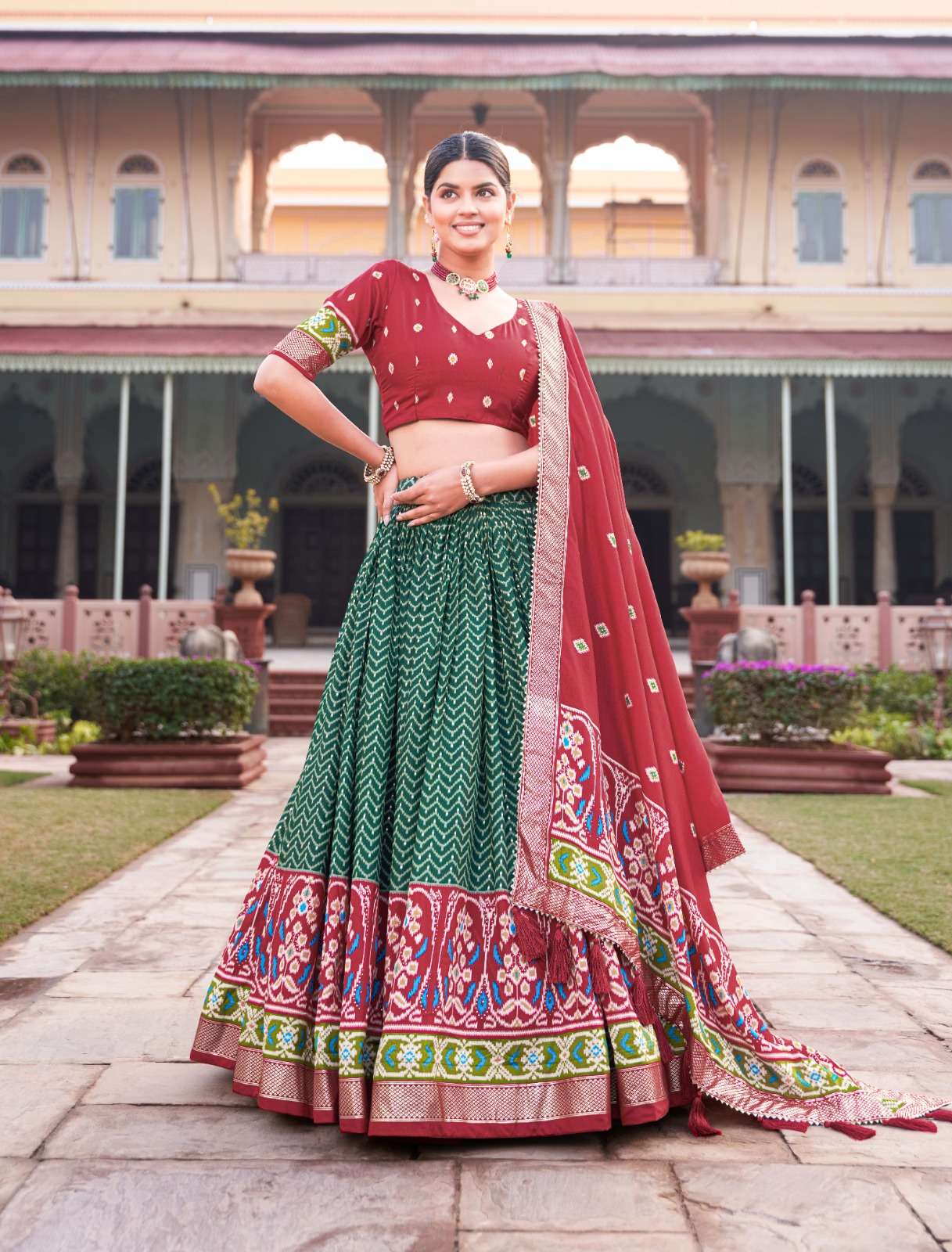 Tussar Silk Kesh134 1206 Lehengas  Silk Printed Traditional Lehengas