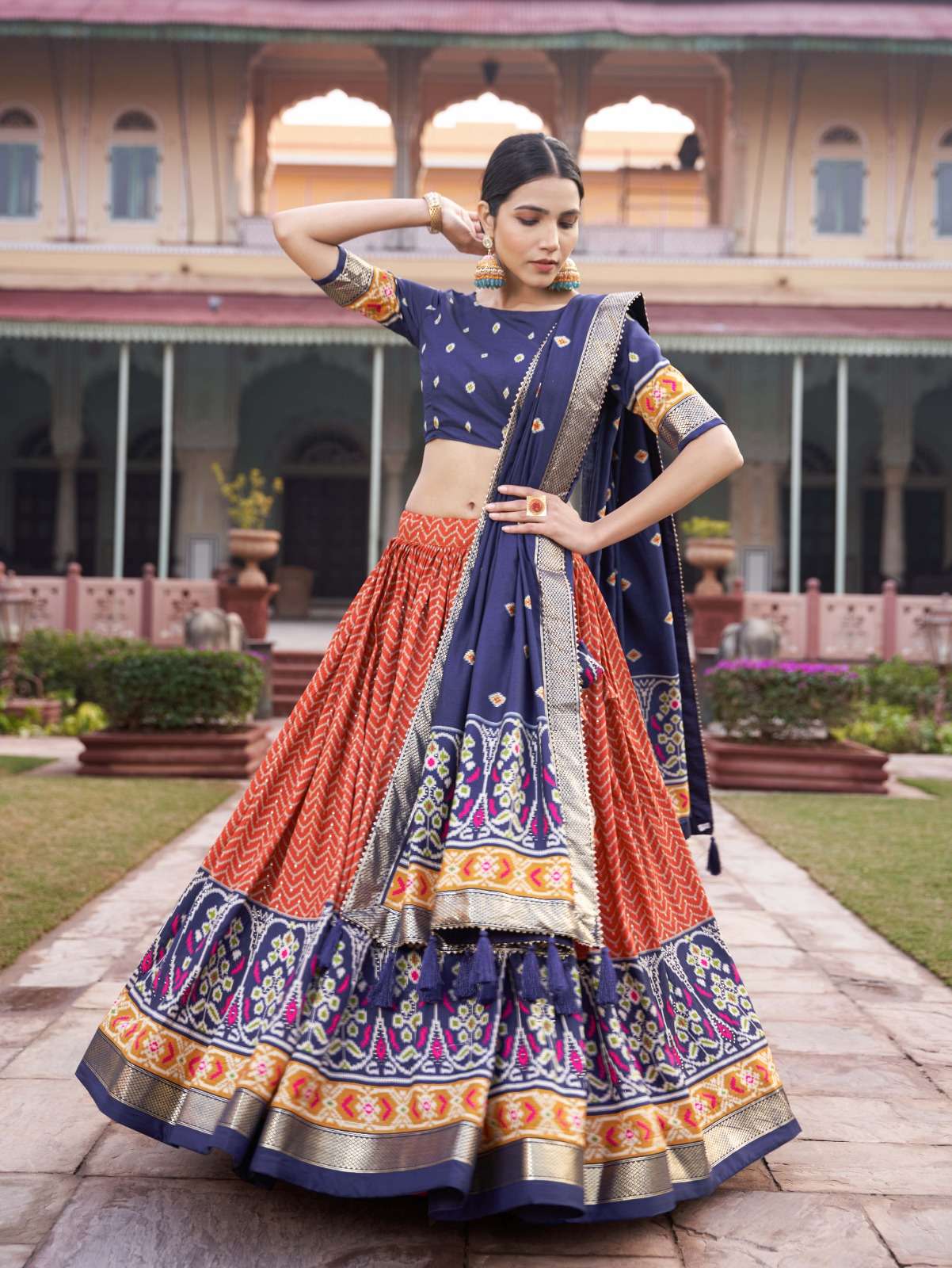 Tussar Silk Kesh134 1206 Lehengas  Silk Printed Traditional Lehengas