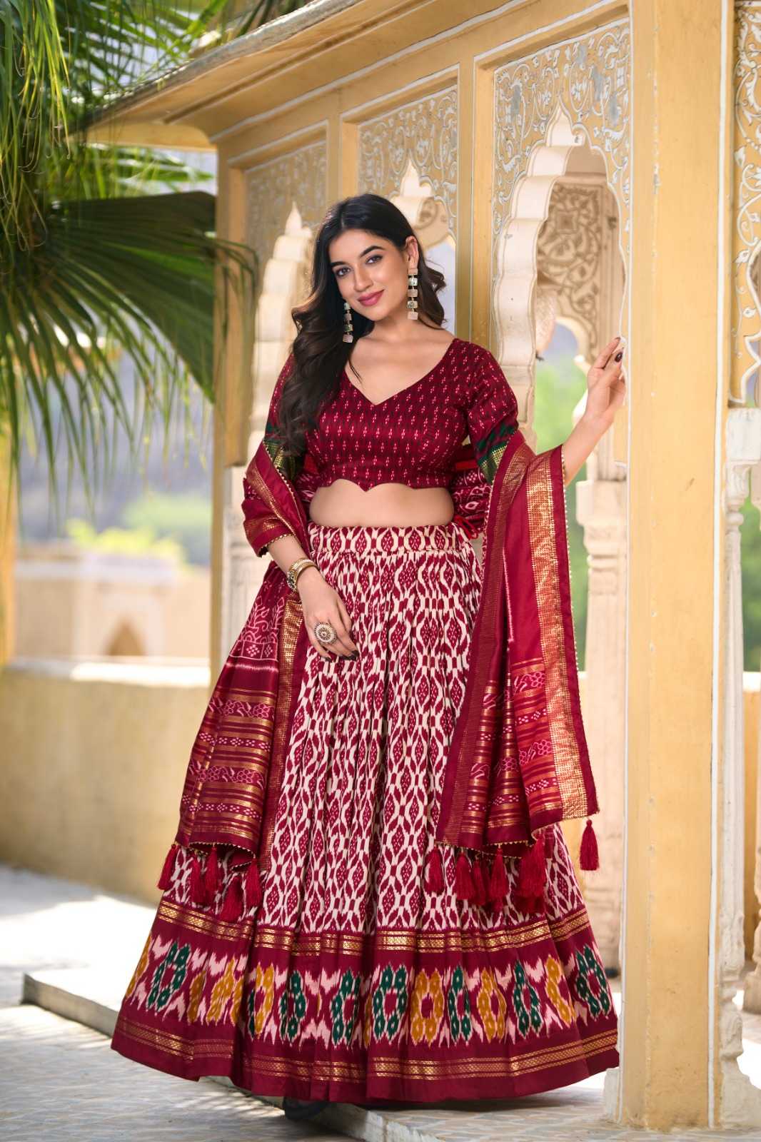 Tussar Silk Kesh134 1223 Lehengas  Silk Printed Traditional Lehengas