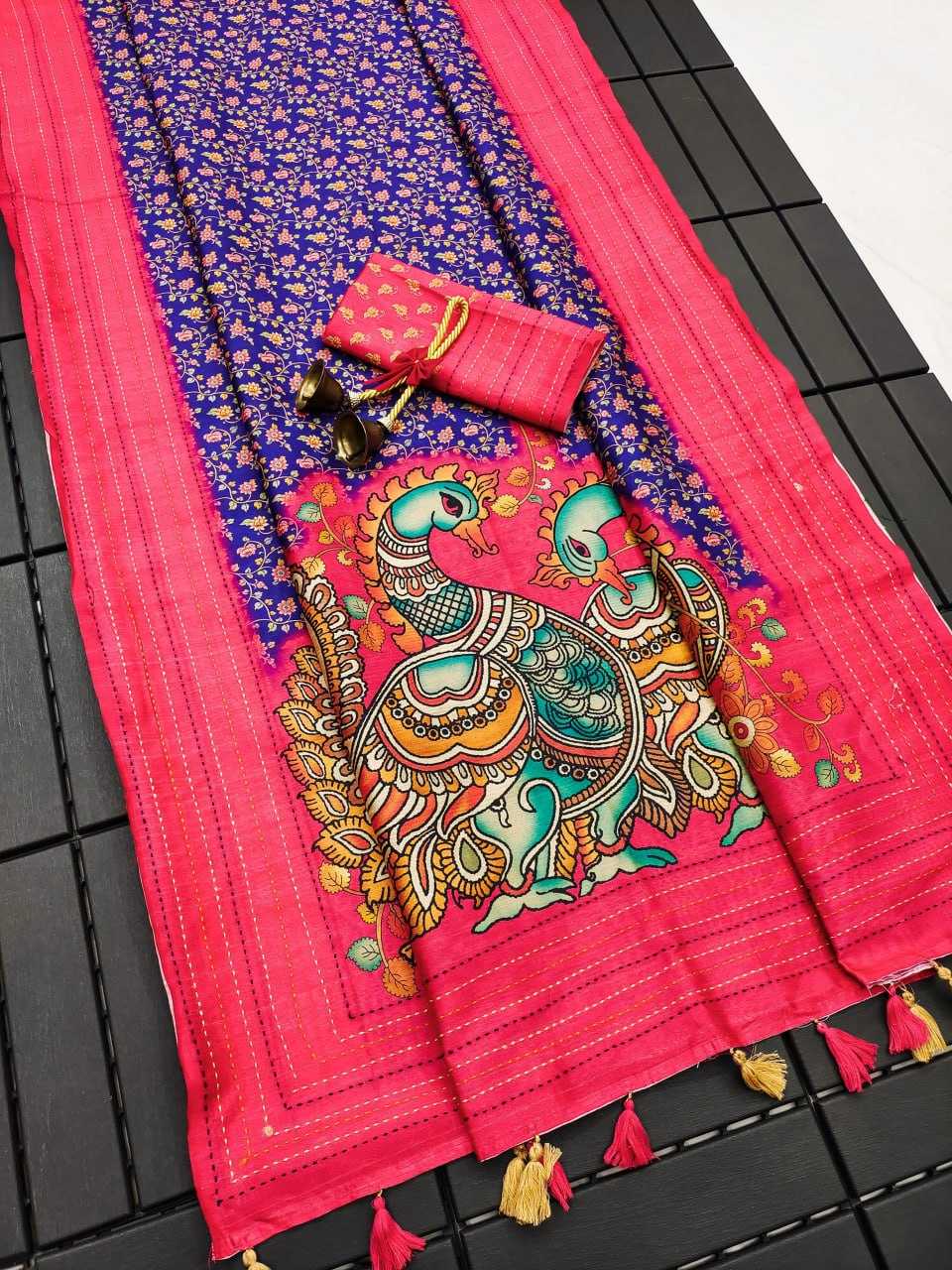 Tussar Silk Kesh165 Karuna Silk Sarees  Tussar Silk Soft Silk Printed Silk Sarees