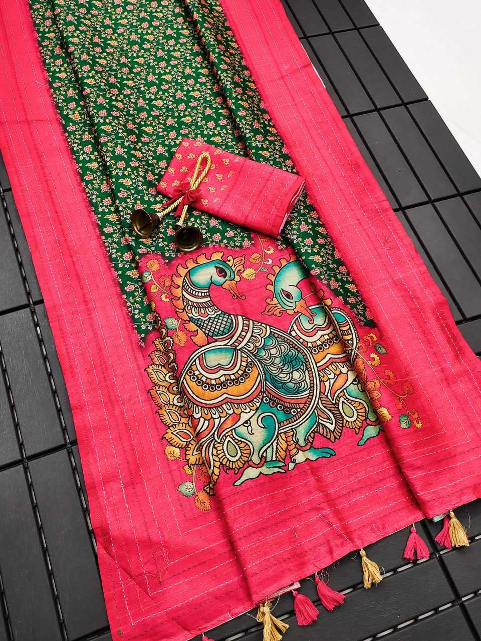 Tussar Silk Kesh165 Karuna Silk Sarees  Tussar Silk Soft Silk Printed Silk Sarees