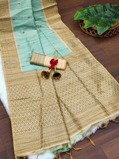 Tussar Silk Kesh165 Rbn11 Silk Sarees  Soft Silk Tussar Silk Traditional Silk Sarees