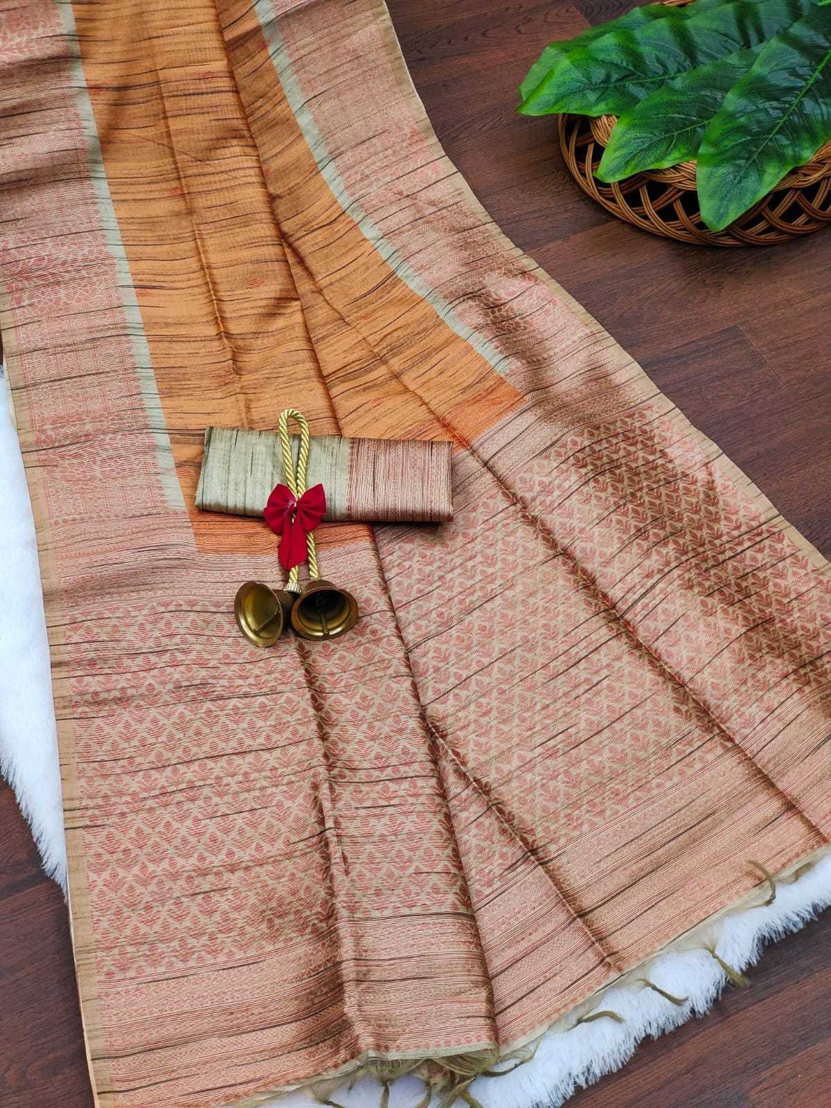 Tussar Silk Kesh165 Rbn11 Silk Sarees  Soft Silk Tussar Silk Traditional Silk Sarees